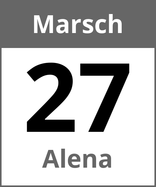 Feiertag Alena Marsch 27.3.