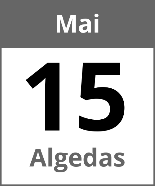 Feiertag Algedas Mai 15.5.