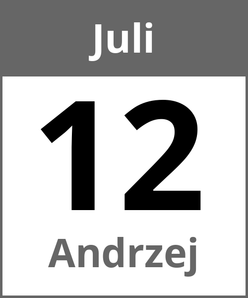 Feiertag Andrzej Juli 12.7.