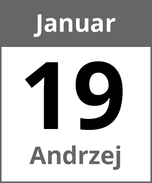 Feiertag Andrzej Januar 19.1.