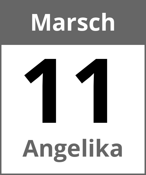 Feiertag Angelika Marsch 11.3.