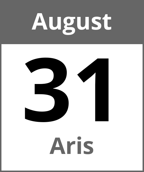 Feiertag Aris August 31.8.