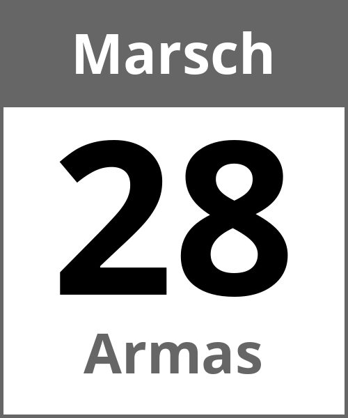 Feiertag Armas Marsch 28.3.