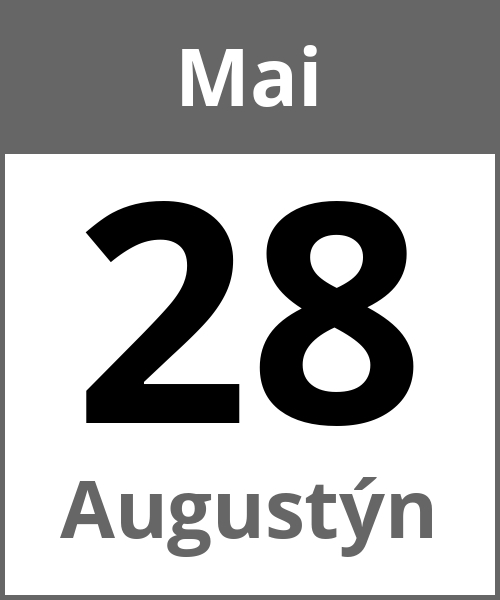 Feiertag Augustýn Mai 28.5.