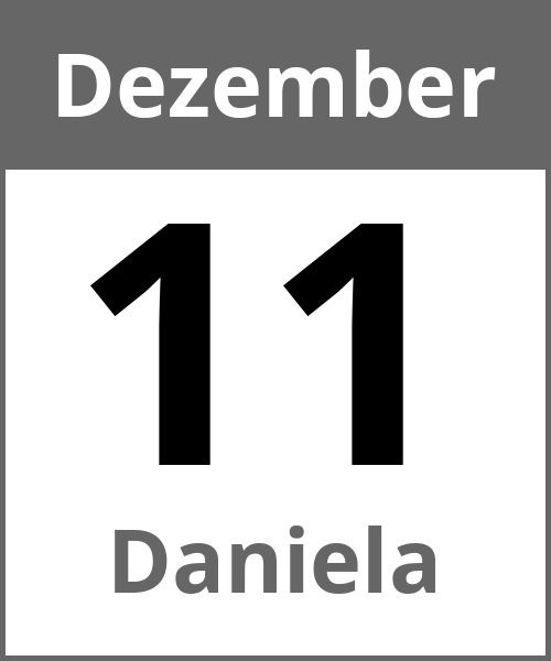 Feiertag Daniela Dezember 11.12.