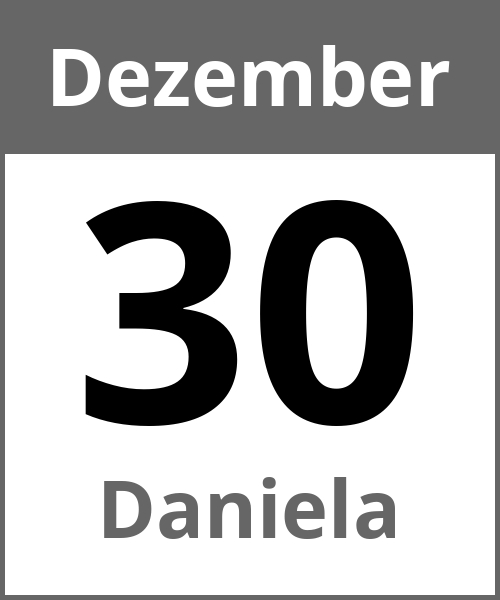 Feiertag Daniela Dezember 30.12.