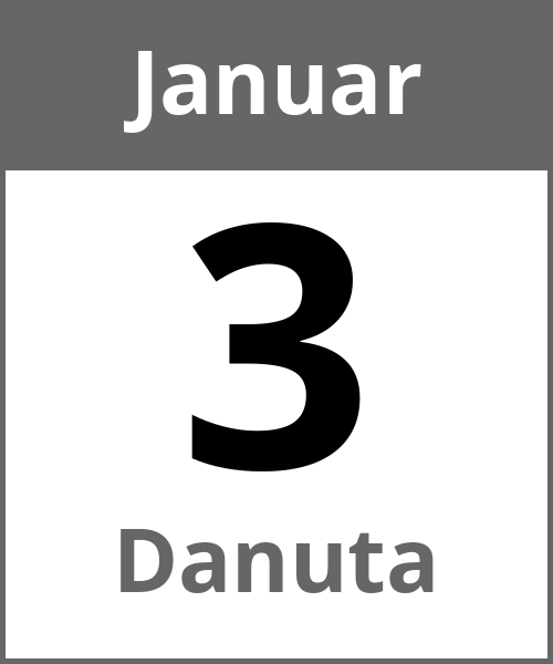 Feiertag Danuta Januar 3.1.