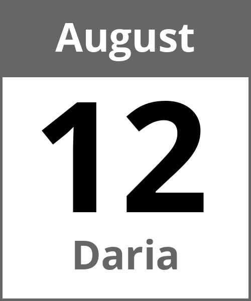 Feiertag Daria August 12.8.