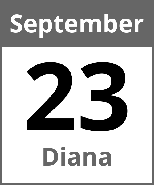 Feiertag Diana September 23.9.