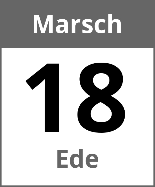 Feiertag Ede Marsch 18.3.