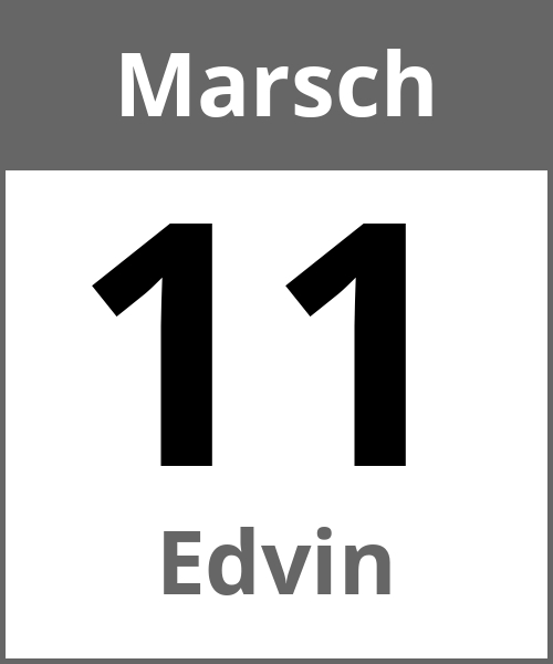 Feiertag Edvin Marsch 11.3.