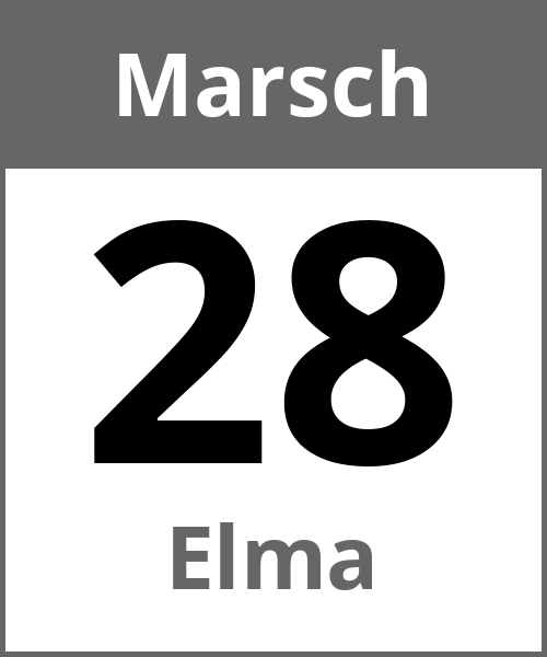 Feiertag Elma Marsch 28.3.