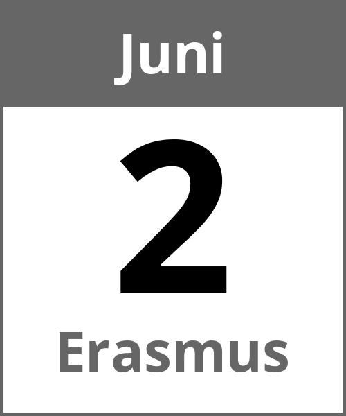 Feiertag Erasmus Juni 2.6.