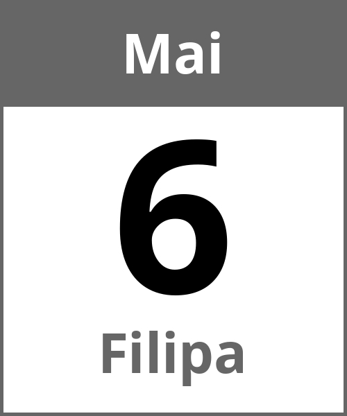 Feiertag Filipa Mai 6.5.