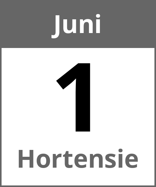 Feiertag Hortensie Juni 1.6.