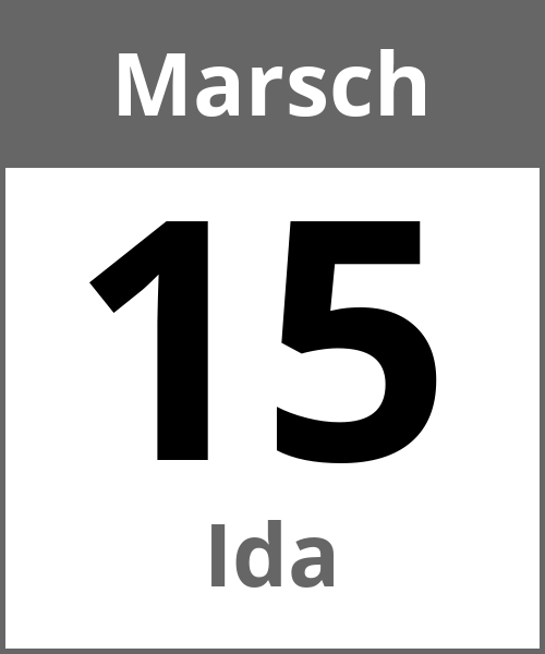 Feiertag Ida Marsch 15.3.