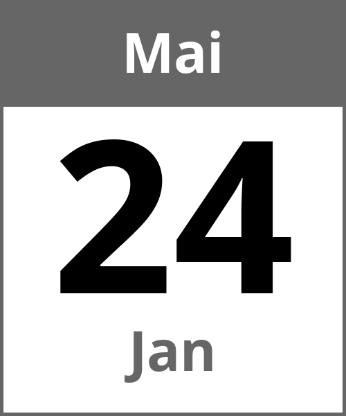 Feiertag Jan Mai 24.5.