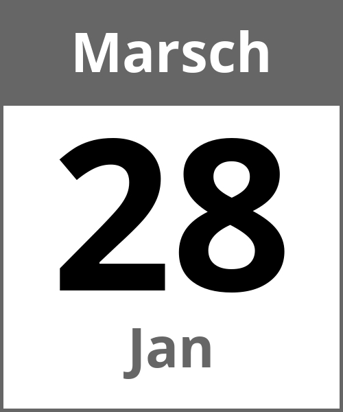 Feiertag Jan Marsch 28.3.