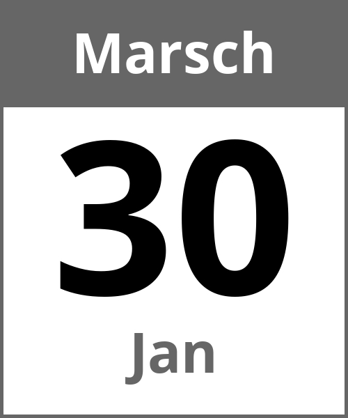 Feiertag Jan Marsch 30.3.