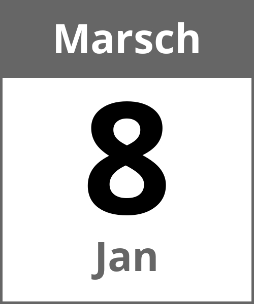 Feiertag Jan Marsch 8.3.