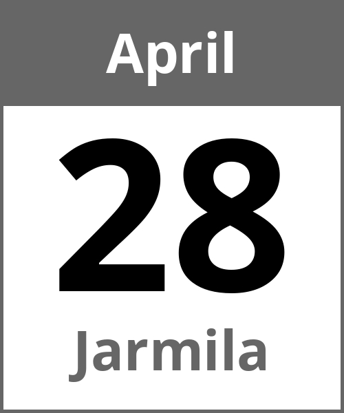 Feiertag Jarmila April 28.4.