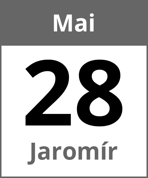 Feiertag Jaromír Mai 28.5.