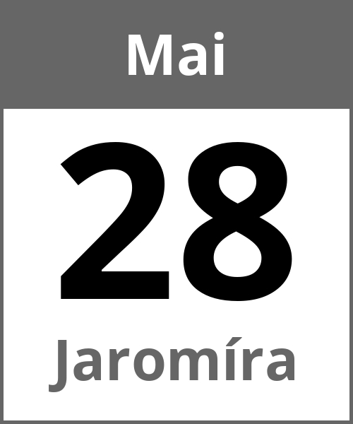 Feiertag Jaromíra Mai 28.5.