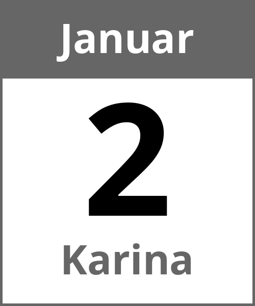 Feiertag Karina Januar 2.1.