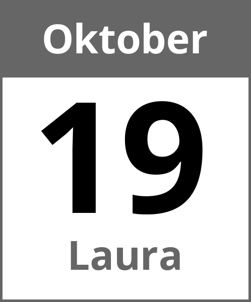 Feiertag Laura Oktober 19.10.