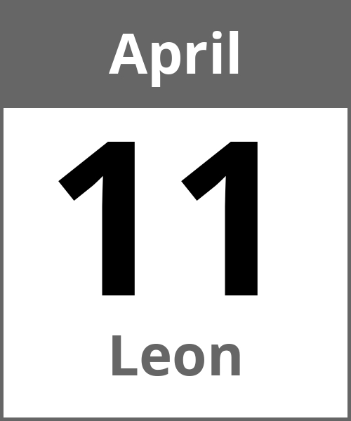 Feiertag Leon April 11.4.