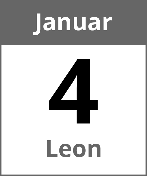 Feiertag Leon Januar 4.1.