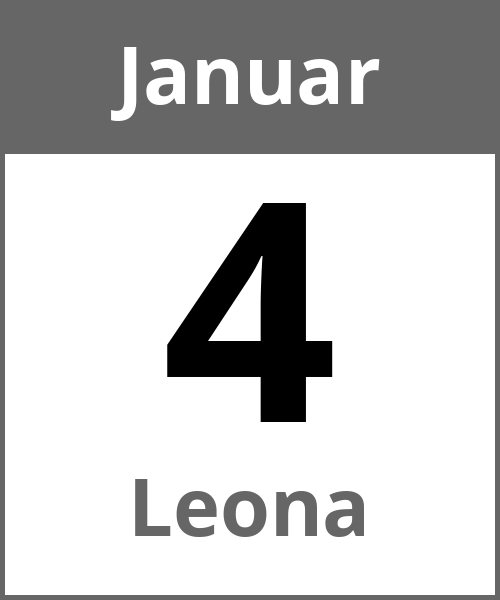 Feiertag Leona Januar 4.1.