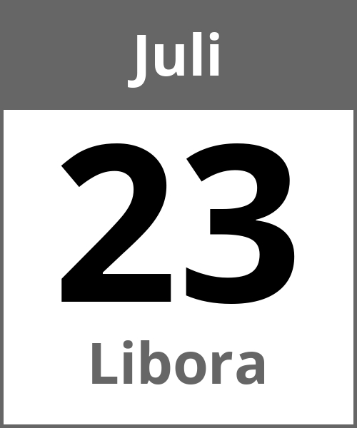 Feiertag Libora Juli 23.7.