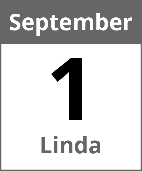 Feiertag Linda September 1.9.