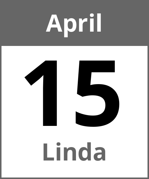 Feiertag Linda April 15.4.