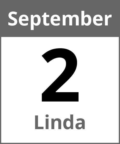 Feiertag Linda September 2.9.