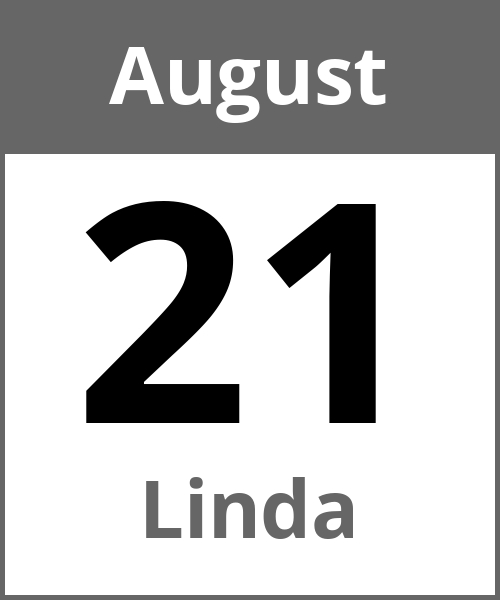 Feiertag Linda August 21.8.