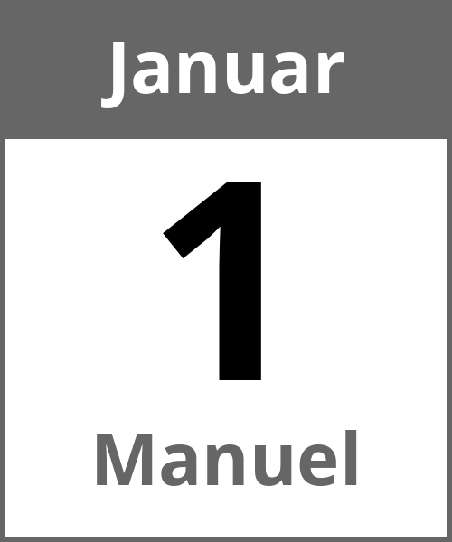 Feiertag Manuel Januar 1.1.