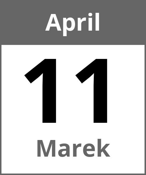 Feiertag Marek April 11.4.