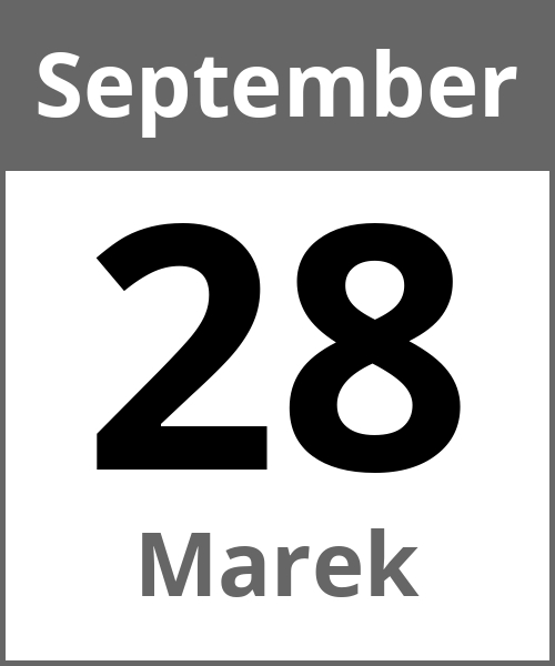 Feiertag Marek September 28.9.