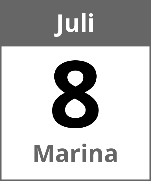 Feiertag Marina Juli 8.7.