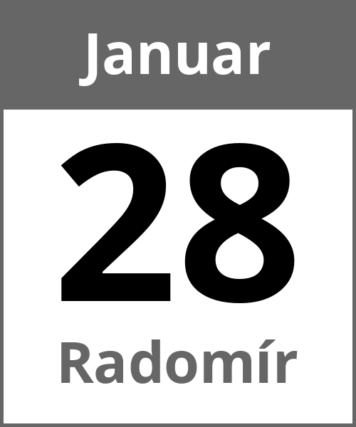 Feiertag Radomír Januar 28.1.