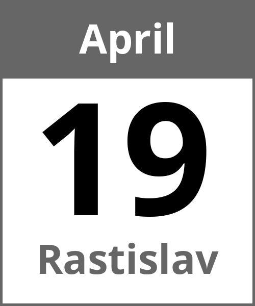 Feiertag Rastislav April 19.4.