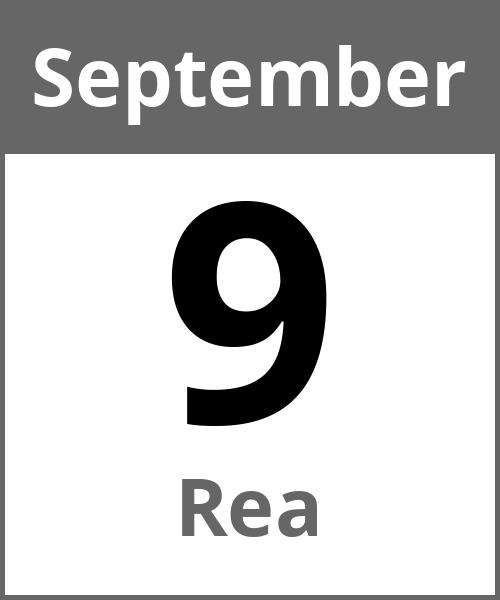 Feiertag Rea September 9.9.