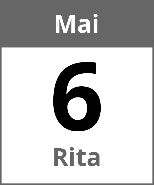 Feiertag Rita Mai 6.5.