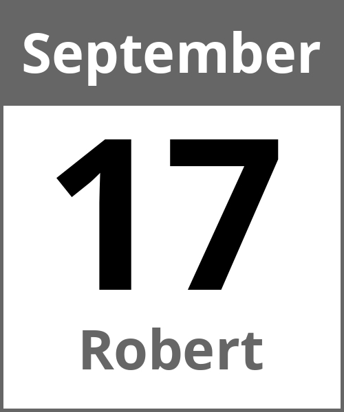 Feiertag Robert September 17.9.