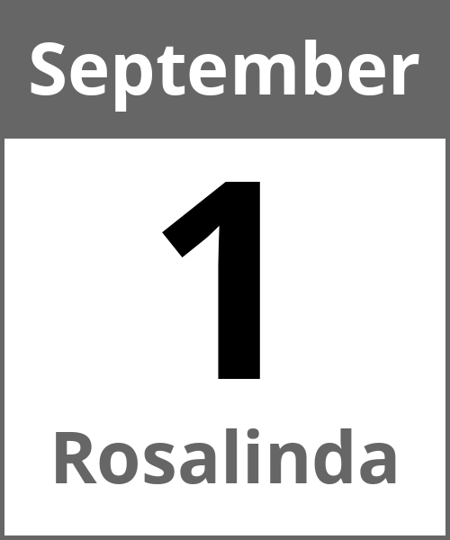 Feiertag Rosalinda September 1.9.