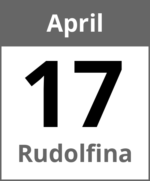 Feiertag Rudolfina April 17.4.