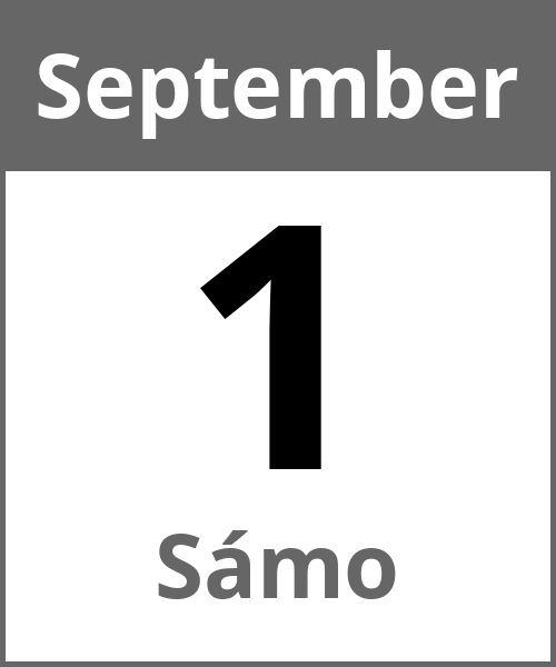 Feiertag Sámo September 1.9.