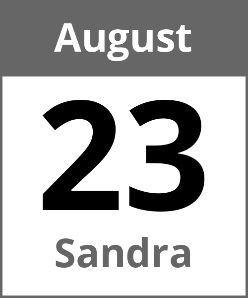 Feiertag Sandra August 23.8.